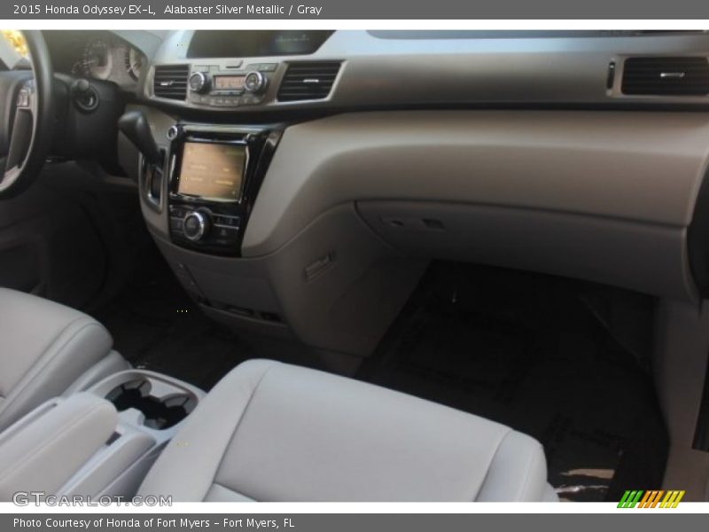 Alabaster Silver Metallic / Gray 2015 Honda Odyssey EX-L