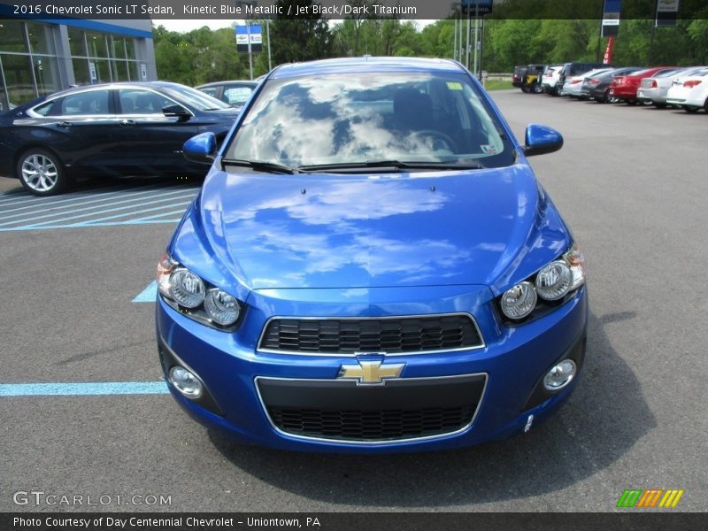 Kinetic Blue Metallic / Jet Black/Dark Titanium 2016 Chevrolet Sonic LT Sedan