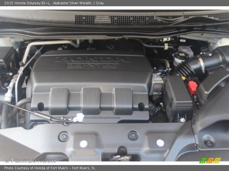 Alabaster Silver Metallic / Gray 2015 Honda Odyssey EX-L