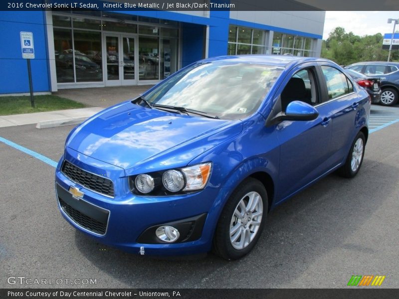 Kinetic Blue Metallic / Jet Black/Dark Titanium 2016 Chevrolet Sonic LT Sedan