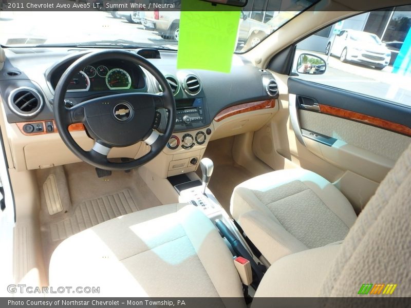 Summit White / Neutral 2011 Chevrolet Aveo Aveo5 LT