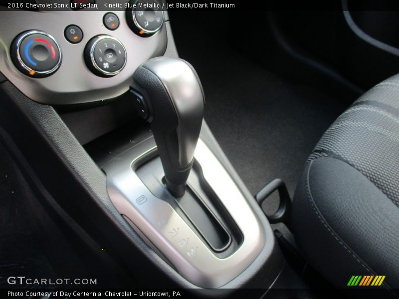 Kinetic Blue Metallic / Jet Black/Dark Titanium 2016 Chevrolet Sonic LT Sedan