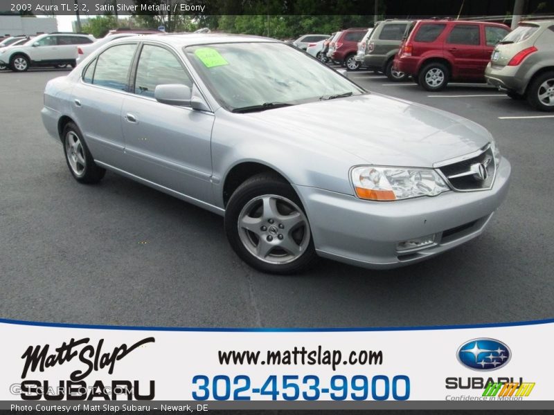 Satin Silver Metallic / Ebony 2003 Acura TL 3.2