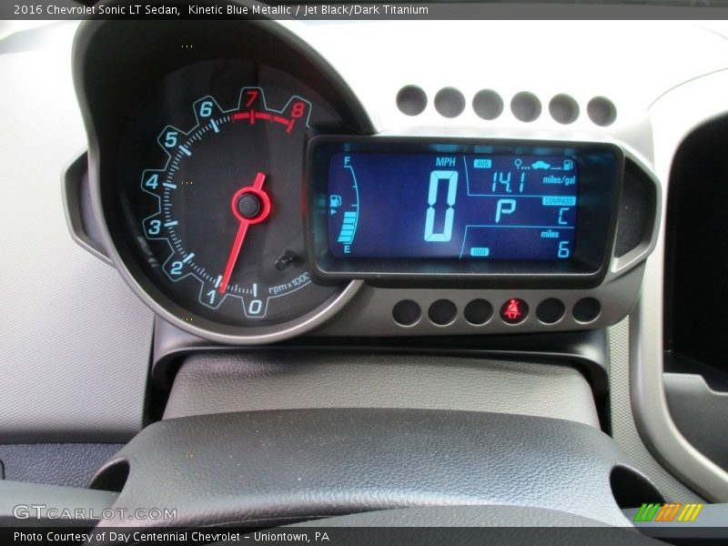 Kinetic Blue Metallic / Jet Black/Dark Titanium 2016 Chevrolet Sonic LT Sedan