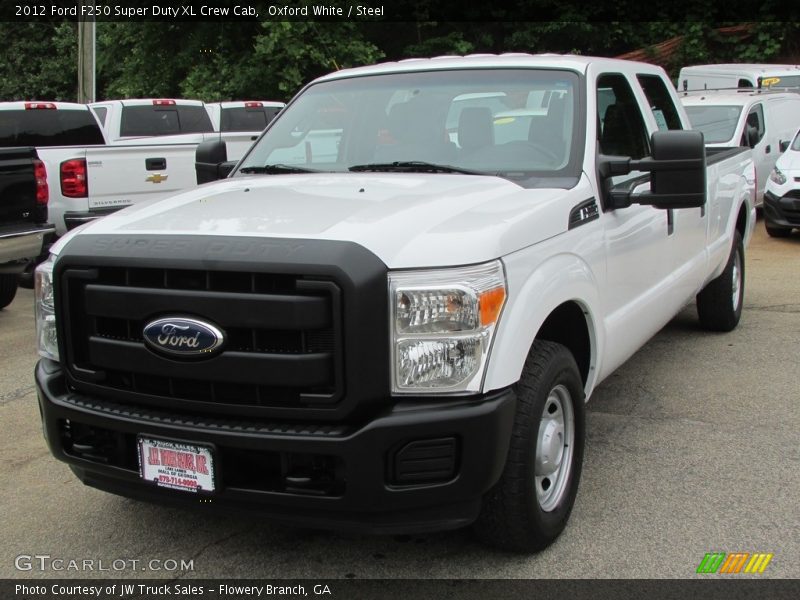 Oxford White / Steel 2012 Ford F250 Super Duty XL Crew Cab