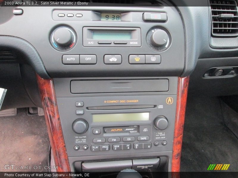 Satin Silver Metallic / Ebony 2003 Acura TL 3.2