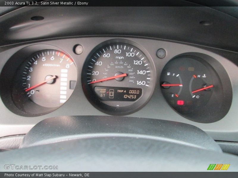 Satin Silver Metallic / Ebony 2003 Acura TL 3.2