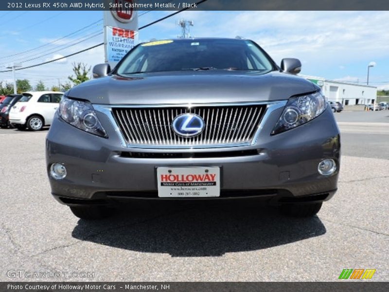 Satin Cashmere Metallic / Black 2012 Lexus RX 450h AWD Hybrid