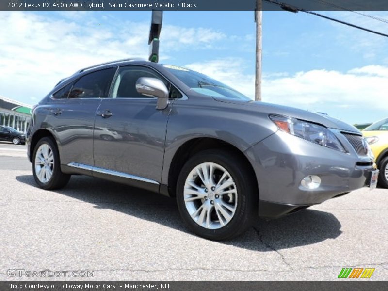 Satin Cashmere Metallic / Black 2012 Lexus RX 450h AWD Hybrid