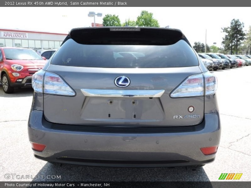 Satin Cashmere Metallic / Black 2012 Lexus RX 450h AWD Hybrid