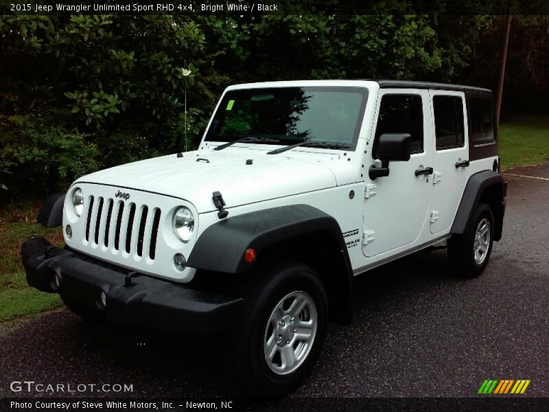 Bright White / Black 2015 Jeep Wrangler Unlimited Sport RHD 4x4