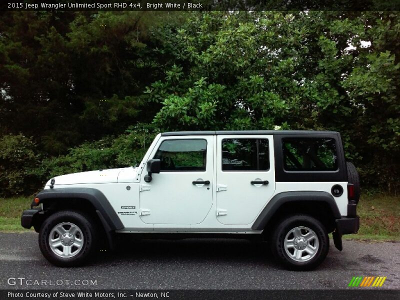 Bright White / Black 2015 Jeep Wrangler Unlimited Sport RHD 4x4