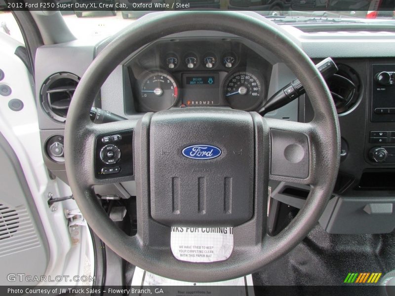 Oxford White / Steel 2012 Ford F250 Super Duty XL Crew Cab