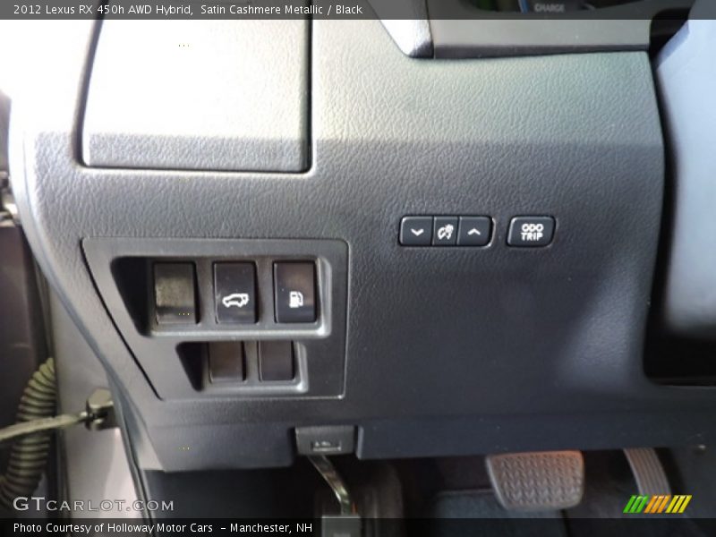 Satin Cashmere Metallic / Black 2012 Lexus RX 450h AWD Hybrid