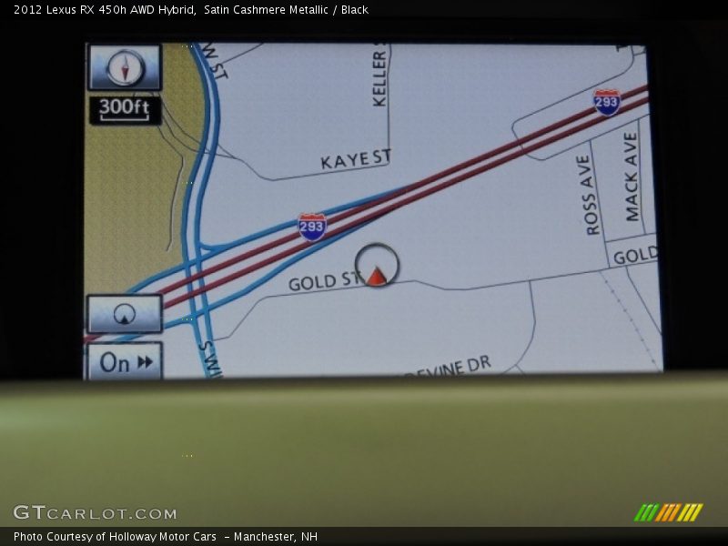 Satin Cashmere Metallic / Black 2012 Lexus RX 450h AWD Hybrid
