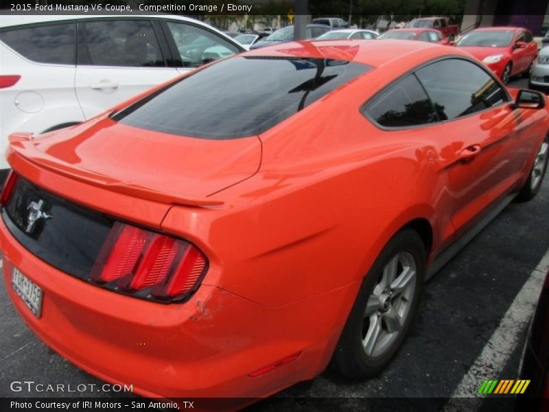 Competition Orange / Ebony 2015 Ford Mustang V6 Coupe