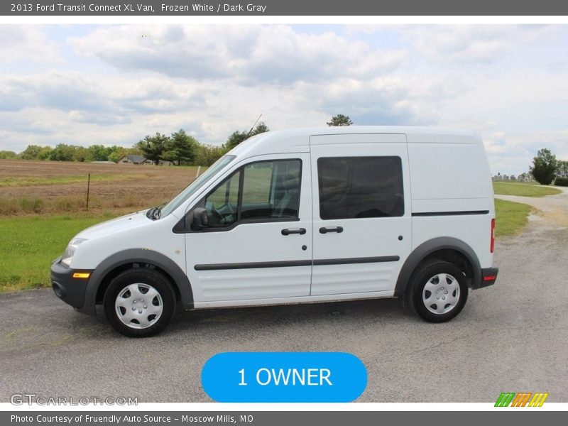 Frozen White / Dark Gray 2013 Ford Transit Connect XL Van