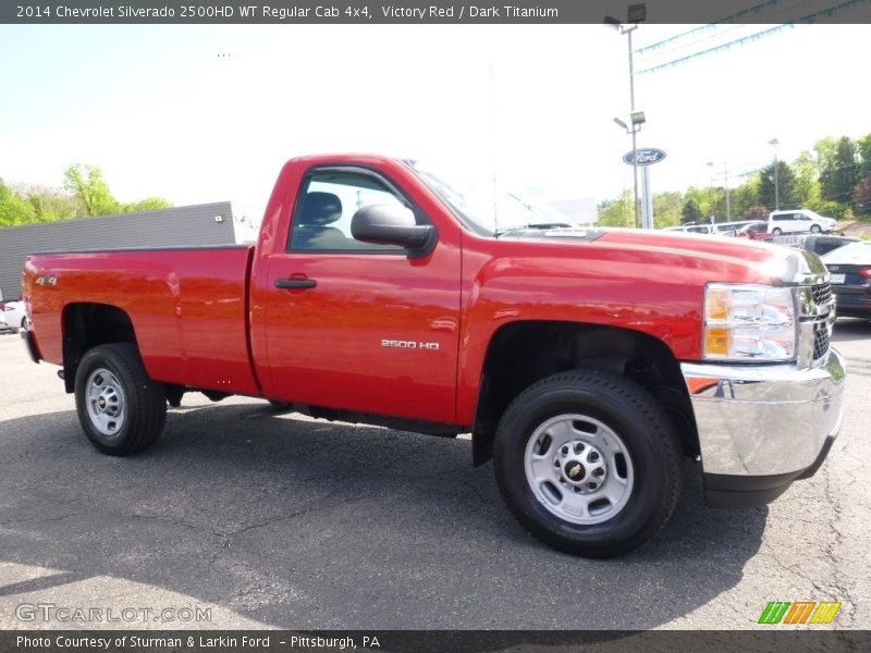Victory Red / Dark Titanium 2014 Chevrolet Silverado 2500HD WT Regular Cab 4x4