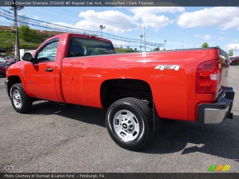 Victory Red / Dark Titanium 2014 Chevrolet Silverado 2500HD WT Regular Cab 4x4