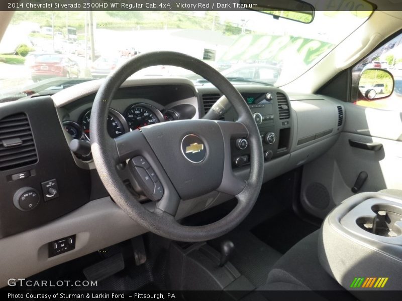 Victory Red / Dark Titanium 2014 Chevrolet Silverado 2500HD WT Regular Cab 4x4