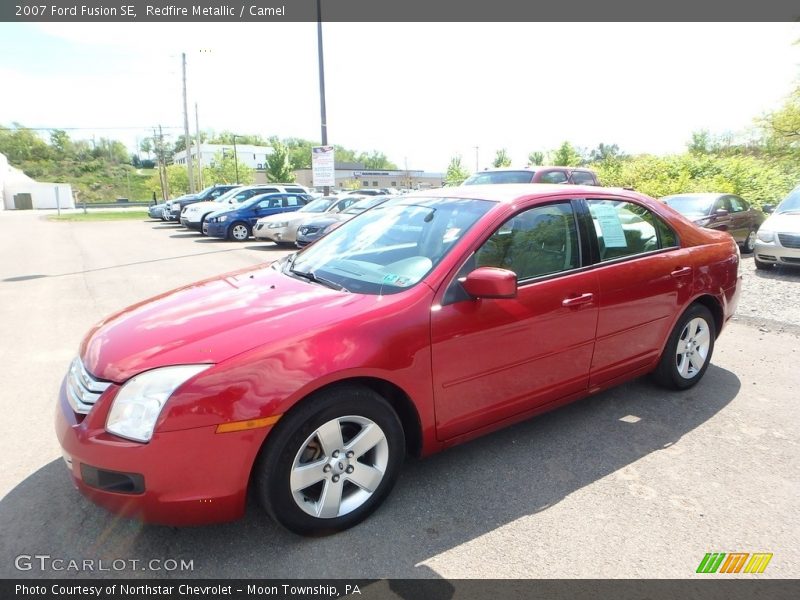 Redfire Metallic / Camel 2007 Ford Fusion SE