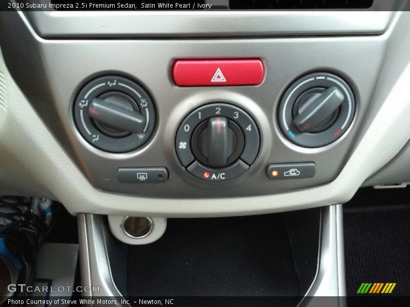 Satin White Pearl / Ivory 2010 Subaru Impreza 2.5i Premium Sedan