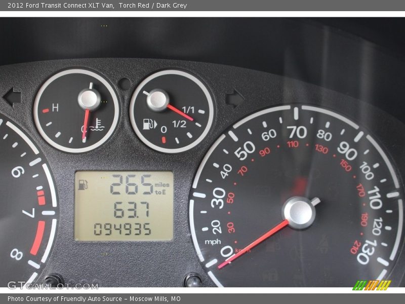 Torch Red / Dark Grey 2012 Ford Transit Connect XLT Van