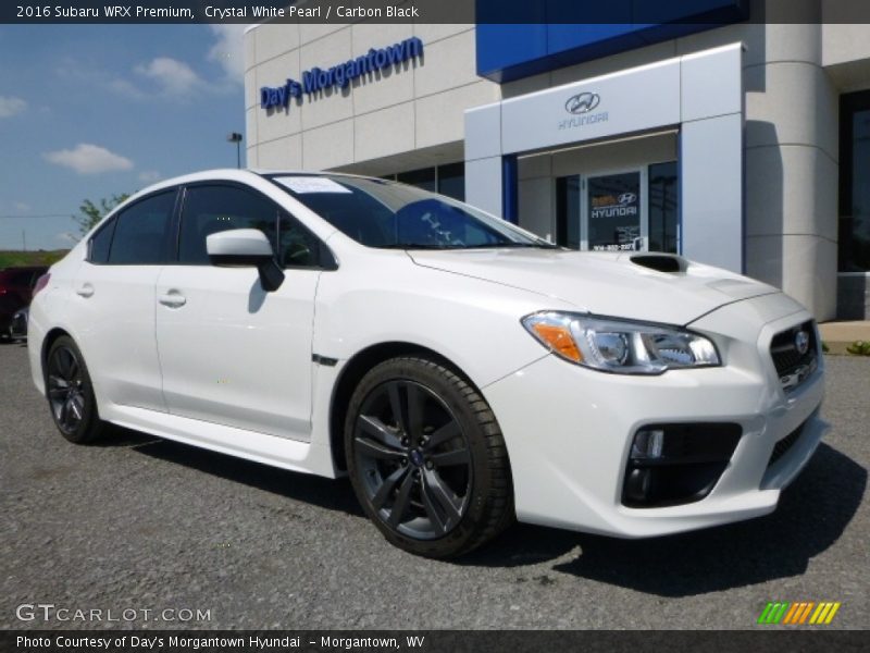 Crystal White Pearl / Carbon Black 2016 Subaru WRX Premium