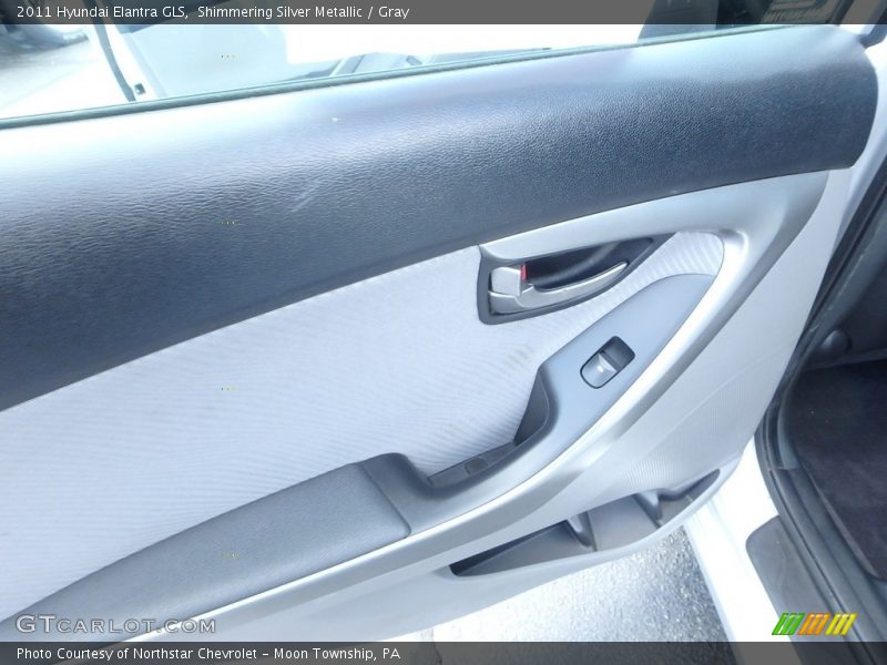 Shimmering Silver Metallic / Gray 2011 Hyundai Elantra GLS