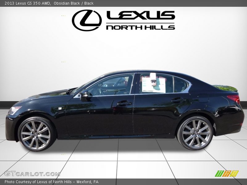 Obsidian Black / Black 2013 Lexus GS 350 AWD