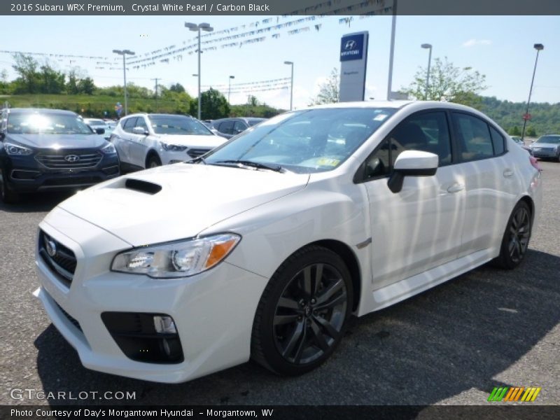 Crystal White Pearl / Carbon Black 2016 Subaru WRX Premium