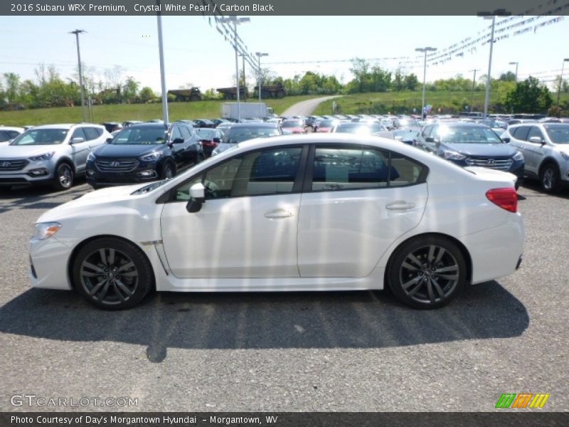 Crystal White Pearl / Carbon Black 2016 Subaru WRX Premium