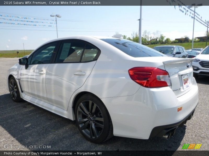 Crystal White Pearl / Carbon Black 2016 Subaru WRX Premium