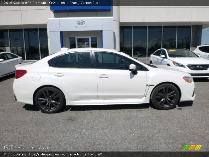 Crystal White Pearl / Carbon Black 2016 Subaru WRX Premium