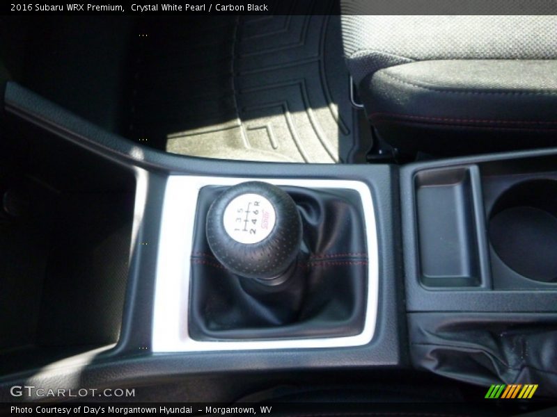 Crystal White Pearl / Carbon Black 2016 Subaru WRX Premium