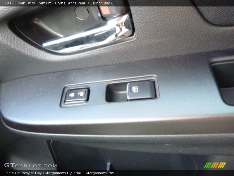 Crystal White Pearl / Carbon Black 2016 Subaru WRX Premium