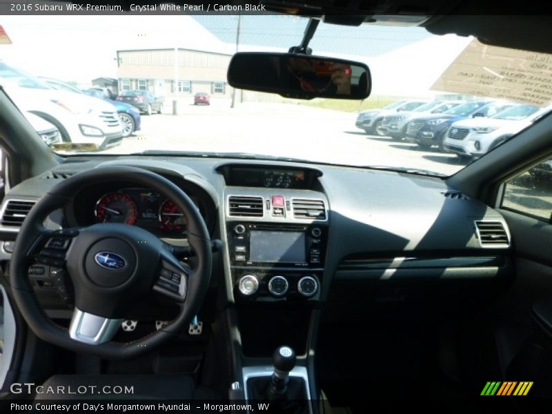 Crystal White Pearl / Carbon Black 2016 Subaru WRX Premium