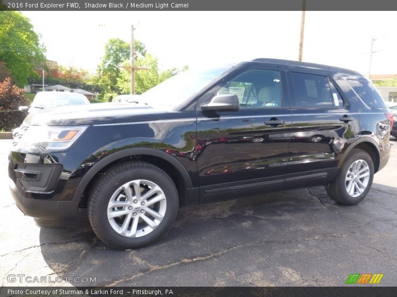 Shadow Black / Medium Light Camel 2016 Ford Explorer FWD