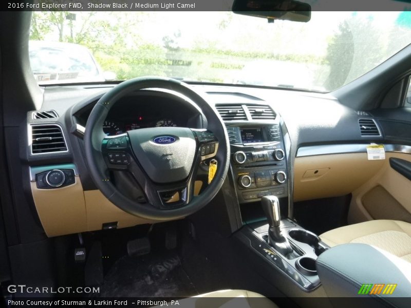 Shadow Black / Medium Light Camel 2016 Ford Explorer FWD