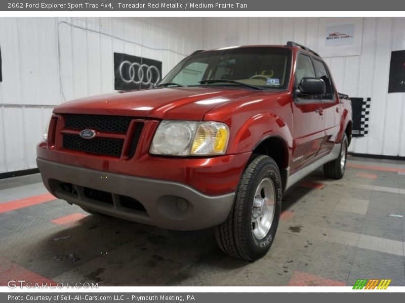 Toreador Red Metallic / Medium Prairie Tan 2002 Ford Explorer Sport Trac 4x4