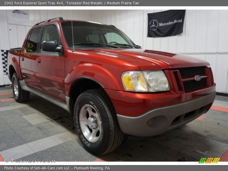 Toreador Red Metallic / Medium Prairie Tan 2002 Ford Explorer Sport Trac 4x4