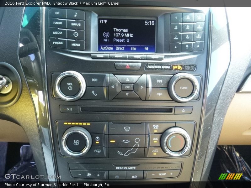 Shadow Black / Medium Light Camel 2016 Ford Explorer FWD