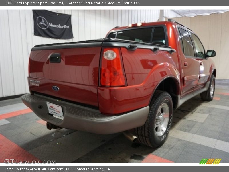 Toreador Red Metallic / Medium Prairie Tan 2002 Ford Explorer Sport Trac 4x4