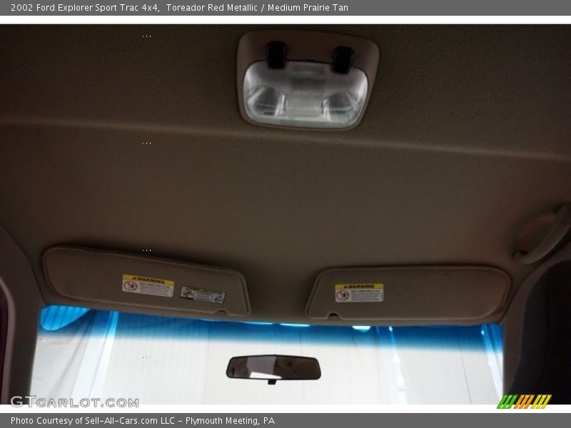 Toreador Red Metallic / Medium Prairie Tan 2002 Ford Explorer Sport Trac 4x4