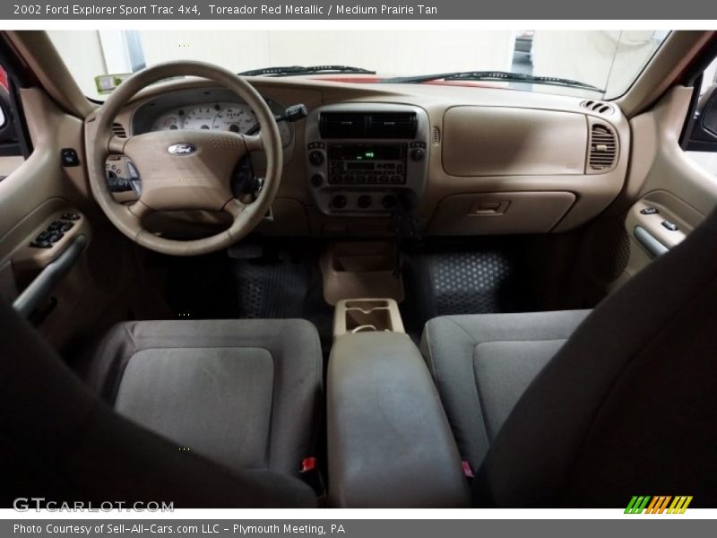 Toreador Red Metallic / Medium Prairie Tan 2002 Ford Explorer Sport Trac 4x4