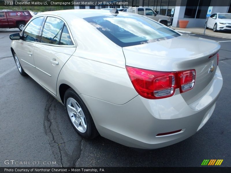 Champagne Silver Metallic / Jet Black/Titanium 2013 Chevrolet Malibu LS
