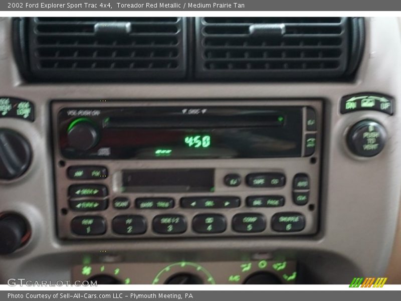 Toreador Red Metallic / Medium Prairie Tan 2002 Ford Explorer Sport Trac 4x4