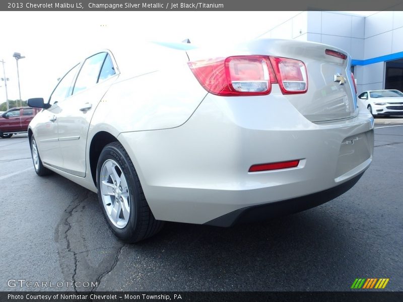 Champagne Silver Metallic / Jet Black/Titanium 2013 Chevrolet Malibu LS