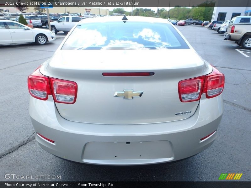 Champagne Silver Metallic / Jet Black/Titanium 2013 Chevrolet Malibu LS