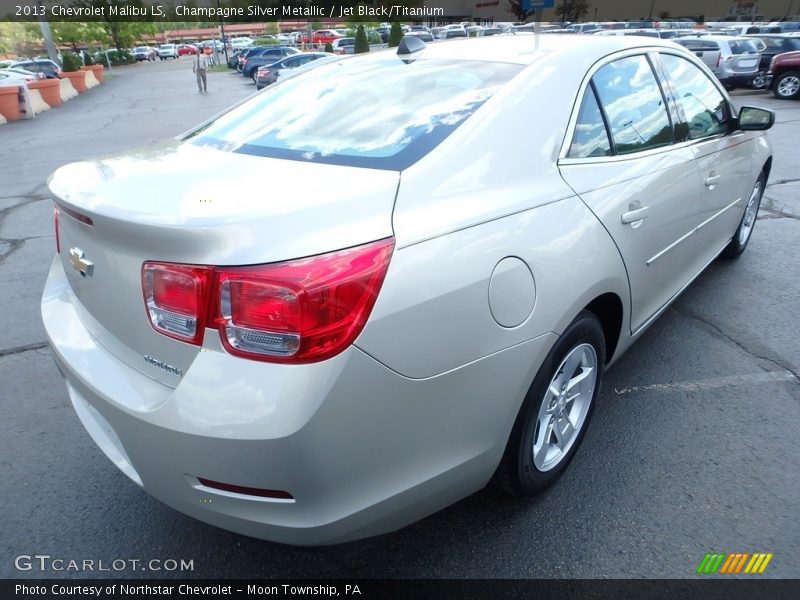 Champagne Silver Metallic / Jet Black/Titanium 2013 Chevrolet Malibu LS